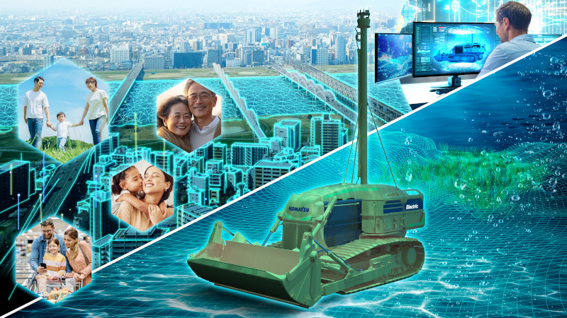 未来の水中工事はこうなる- 2025年日本国際博覧会に、コマツと青木