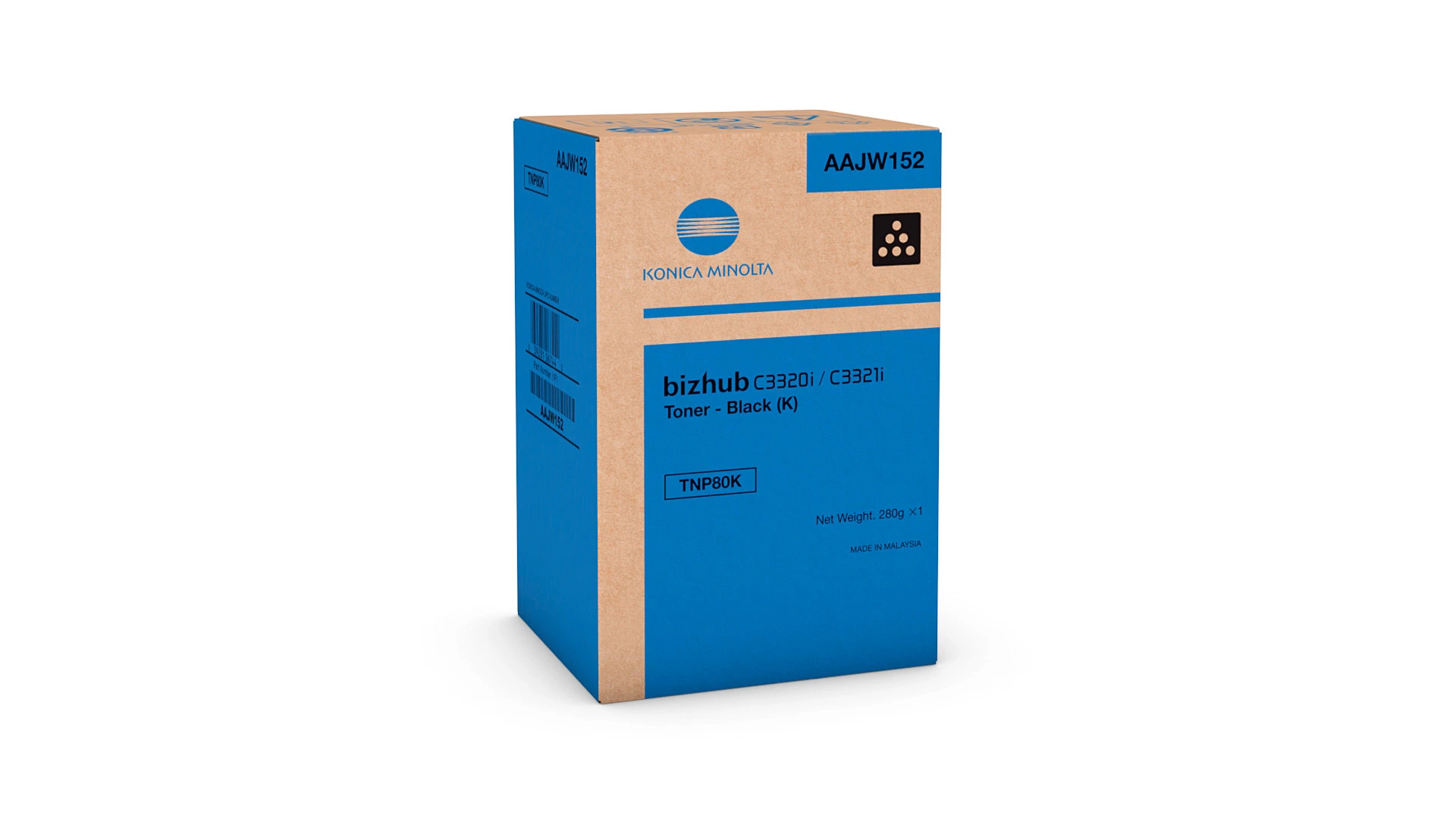 Toner Black for bizhub C3320i, C3321i - TNP80K | Konica Minolta