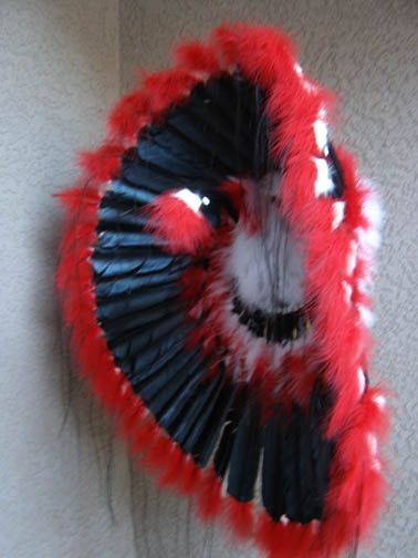 Native American Made Red Moon Warbonnet at Kachina House