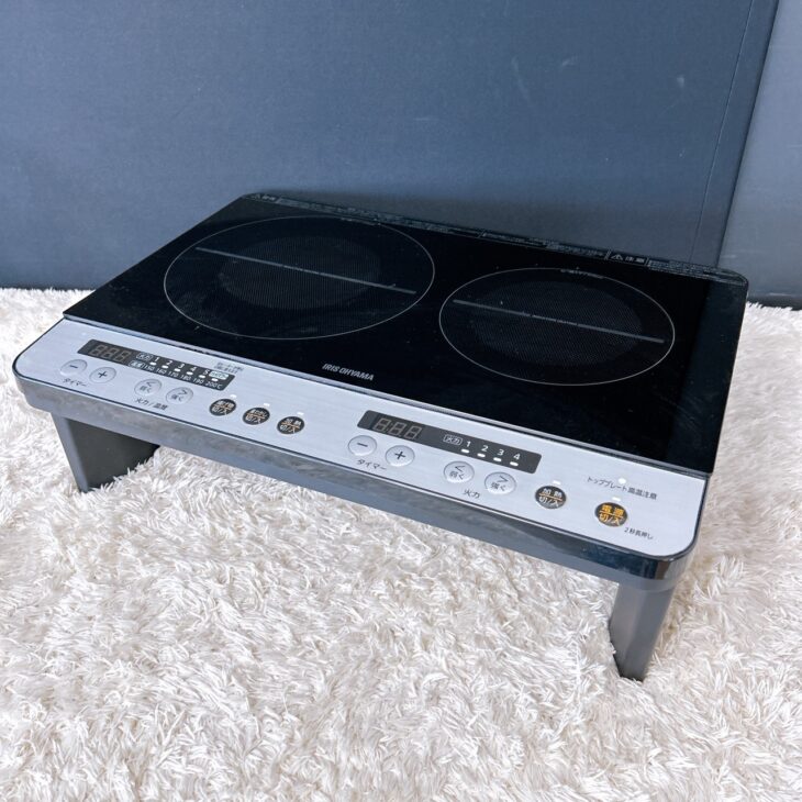 アイリスオーヤマ 2口IHコンロ IHK-W12SP-B 2019年製 出張買取 都城市