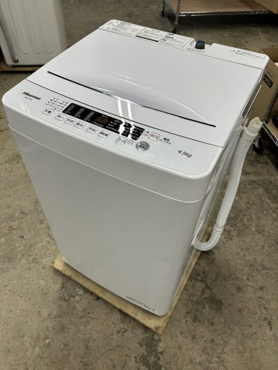 出張買取【堺市西区鳳中町】一人暮らし向け洗濯機（Hisense HW-K45E