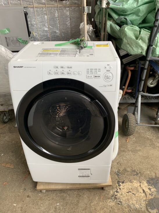 ドラム式洗濯乾燥機（SHARP ES-S7H-WL 2023年製）出張買取 福山市瀬戸