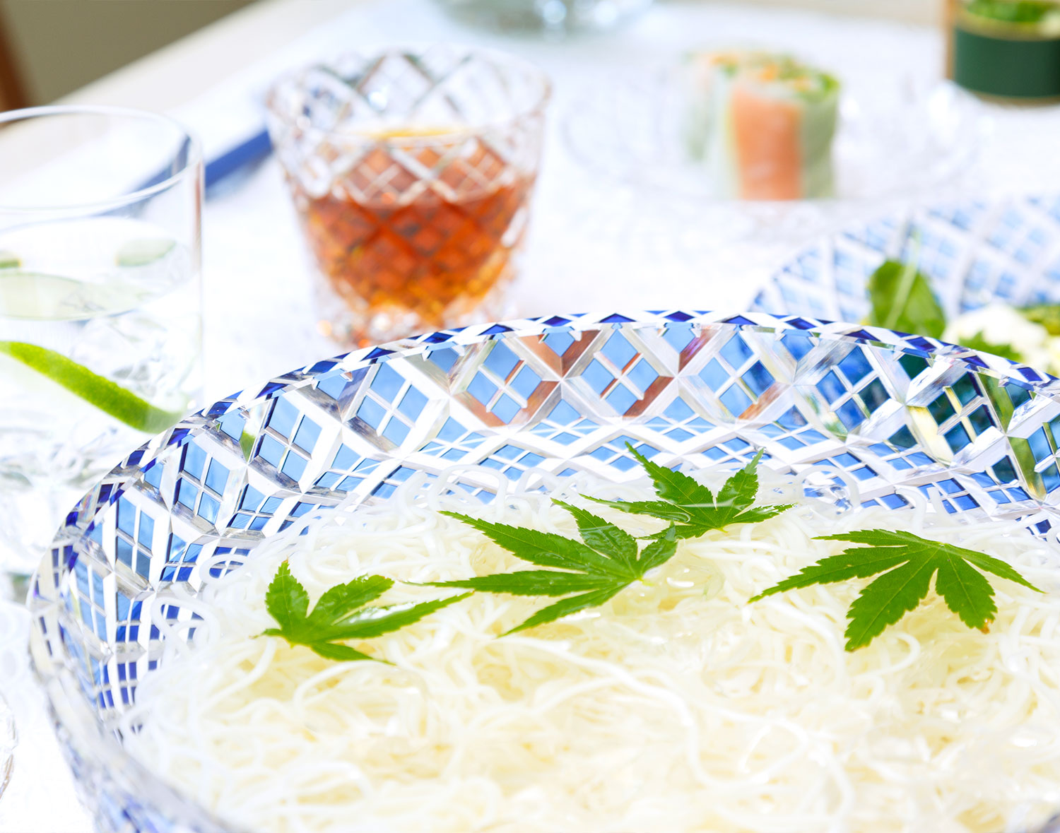 江戸切子 大鉢＜矢来重紋＞ | カガミクリスタル