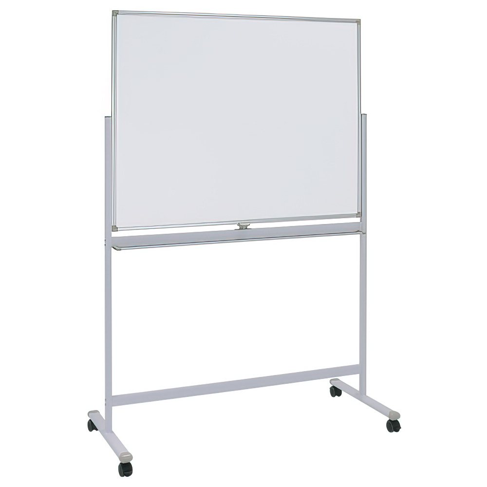 両面脚付きホーロー板面ホワイトボード 無地 幅1800 高さ905 WHR-1890