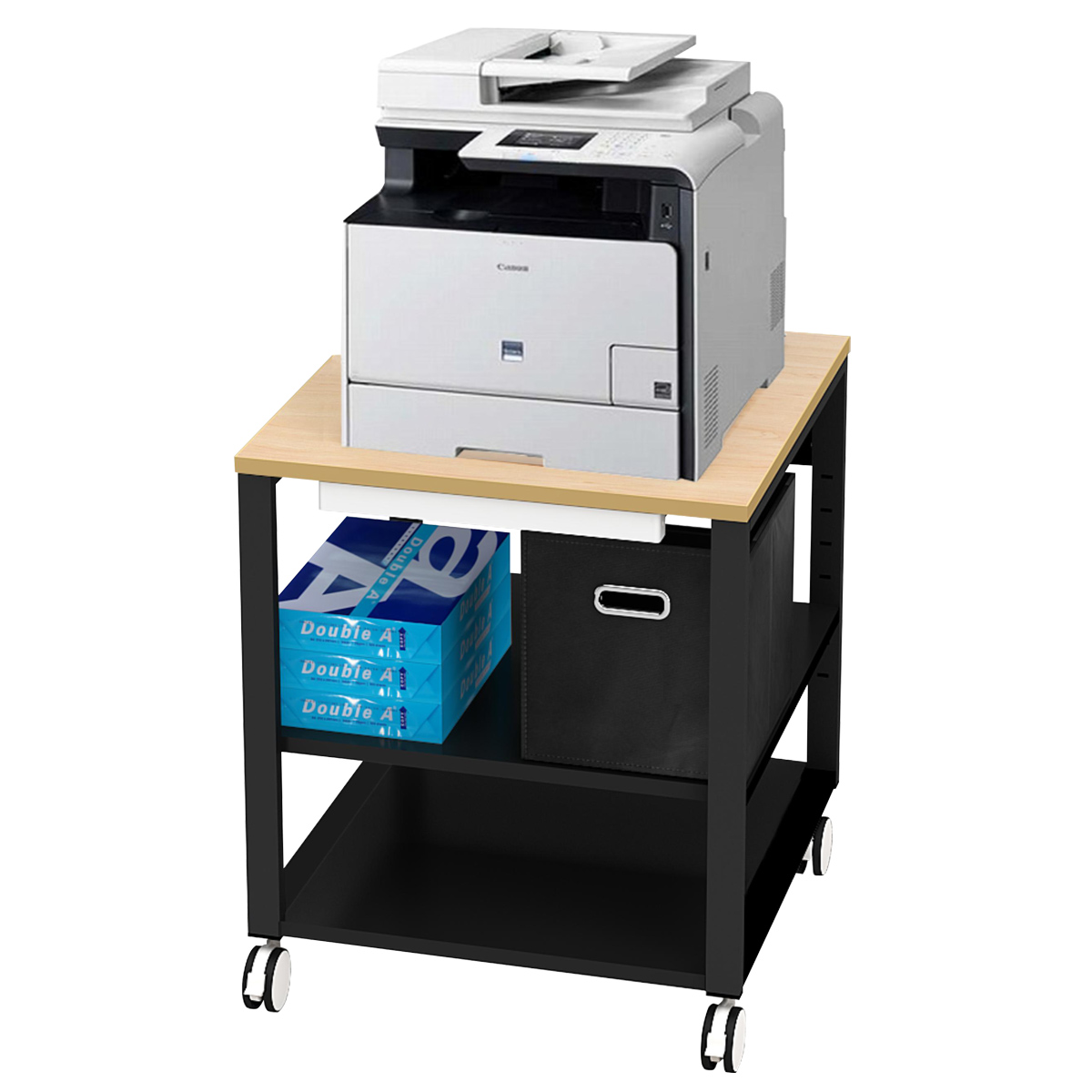 シンプルプリンター台 幅600 奥行450 高さ700 YK-NPT645 通販 - ワゴン