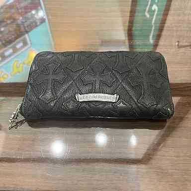 クロムハーツ 長財布 REC-F ジップレザーウォレットセメタリー キルト