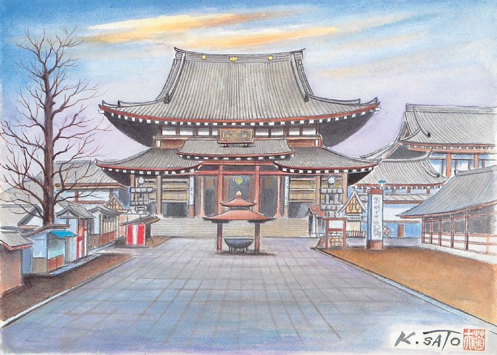 川崎百景」原画を展示 29日からアートガーデンかわさきで