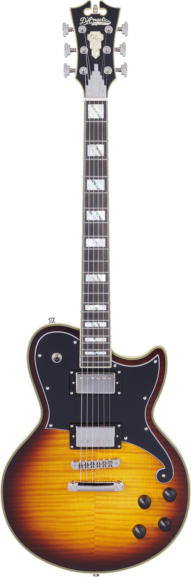 Deluxe Atlantic Vintage Sunburst Top, Natural Back and Sides | D