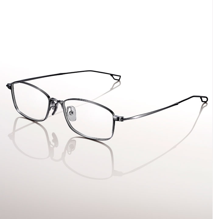 999.9(フォーナインズ)メタルメガネフレームS-627T カラー2 シルバー