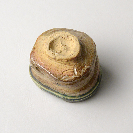 No.46 鳴海織部さけのみ / Sake cup, Narumi-oribe | しぶや黒田陶苑