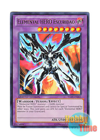 英語版 YG09-EN001 Elemental HERO Escuridao E・HERO エスクリダオ