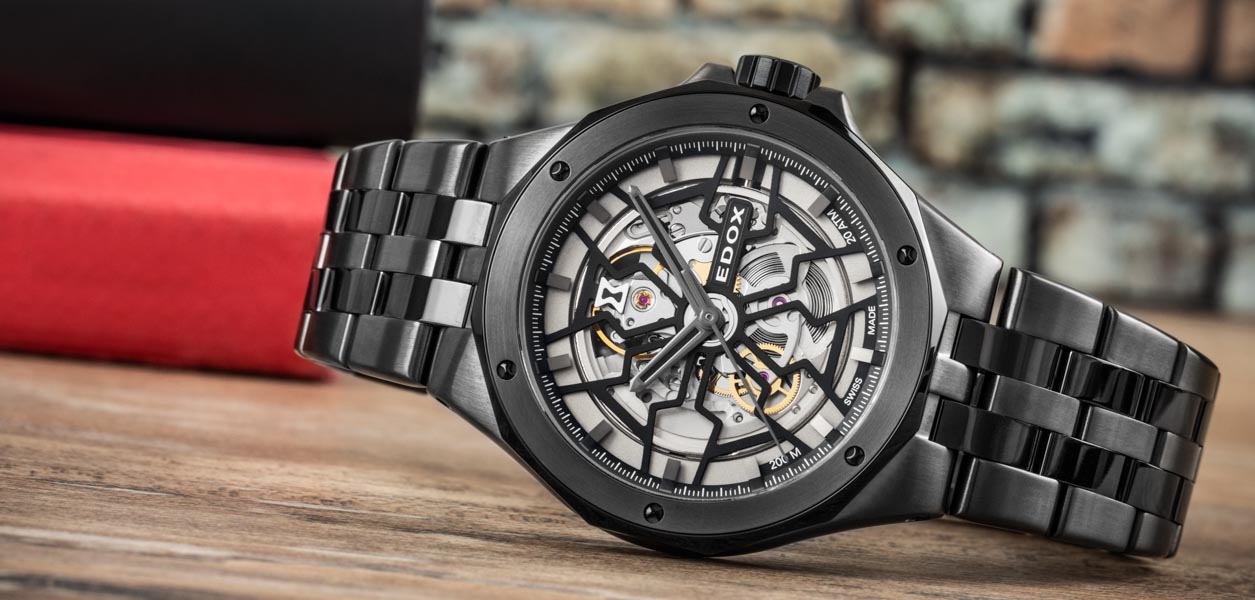 Edox Delfin Mecano Automatic 85303-357gnmngn | Hodinky-365.com