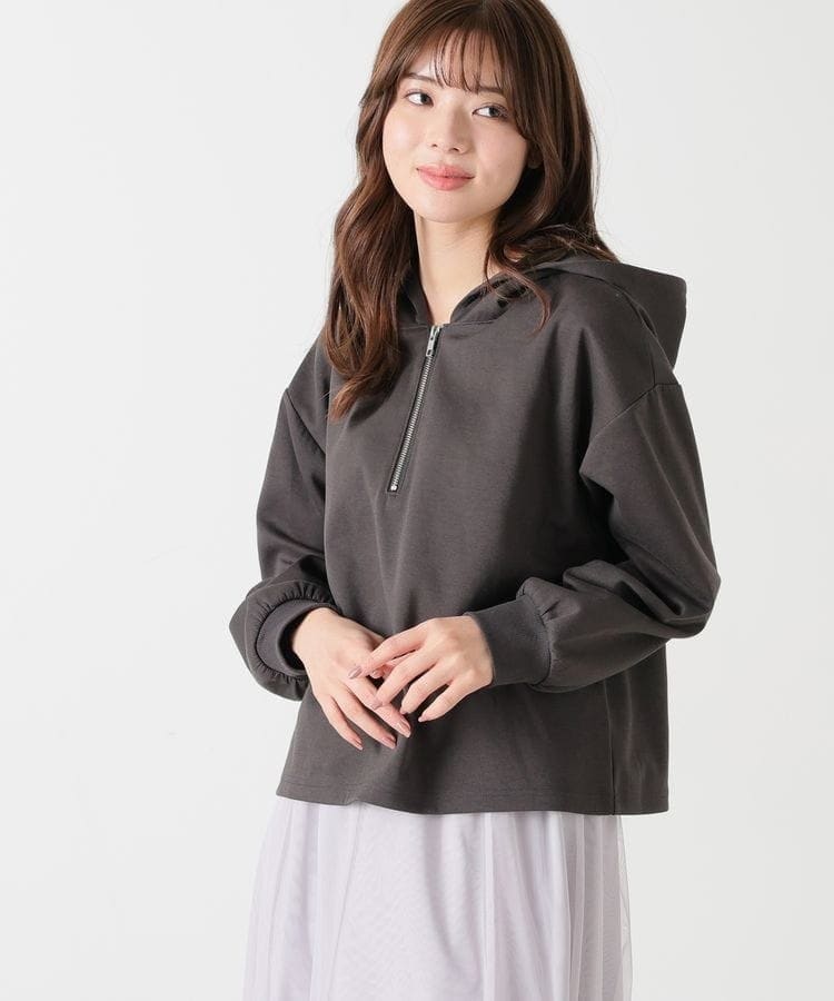 ハーフジップゆるパーカー: トップス｜ハニーズ公式通販