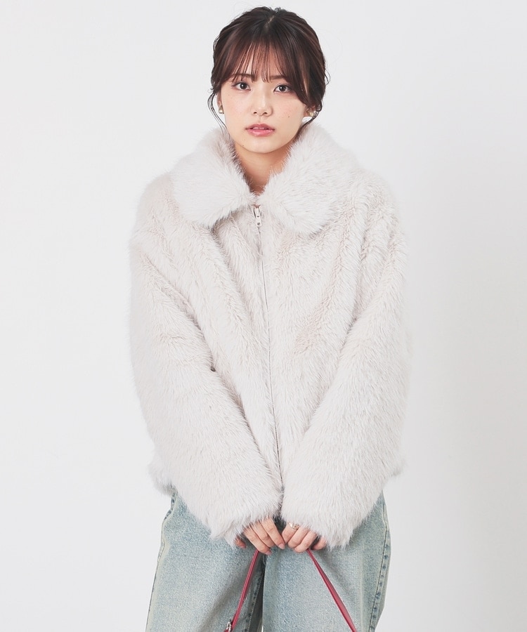 衿付ファーブルゾン: アウター｜ハニーズ公式通販