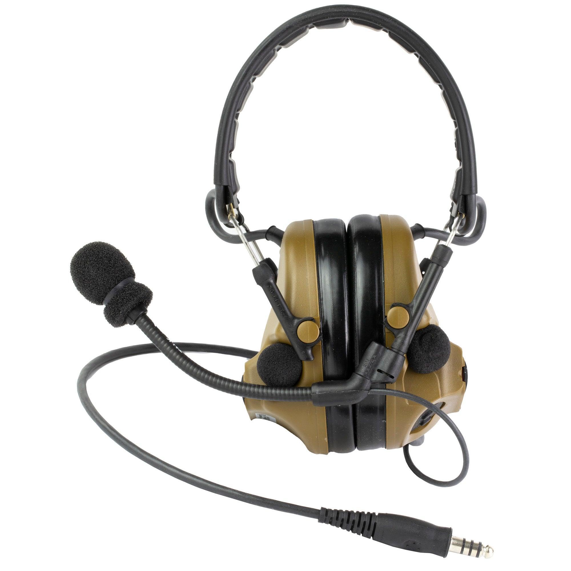Peltor Comtac V Headset W/ Mic Coy — Hoplite Armor-Body Armor