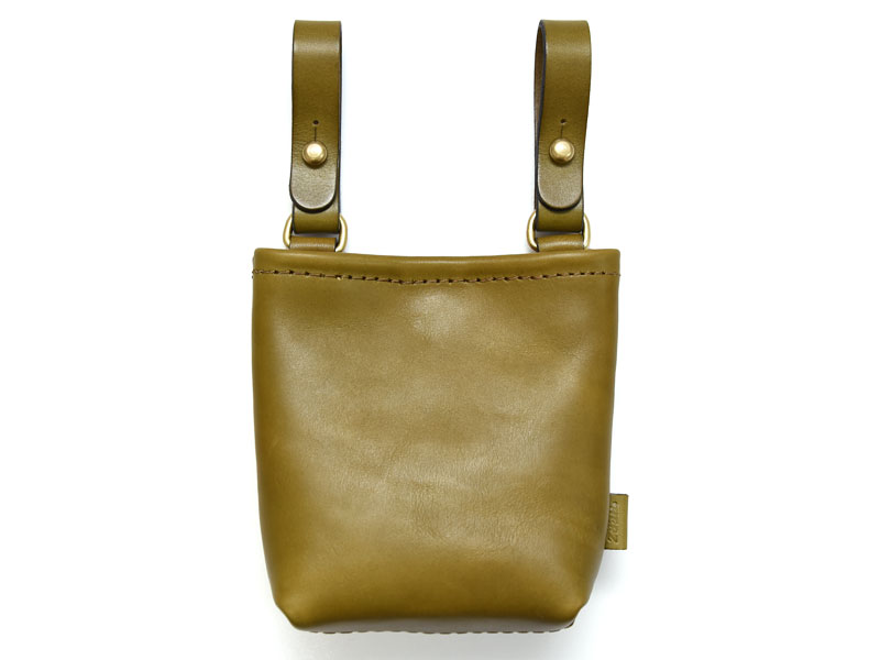 大工さんが仕事で使う腰袋をイメージしたベルトポーチ / 革鞄のHERZ