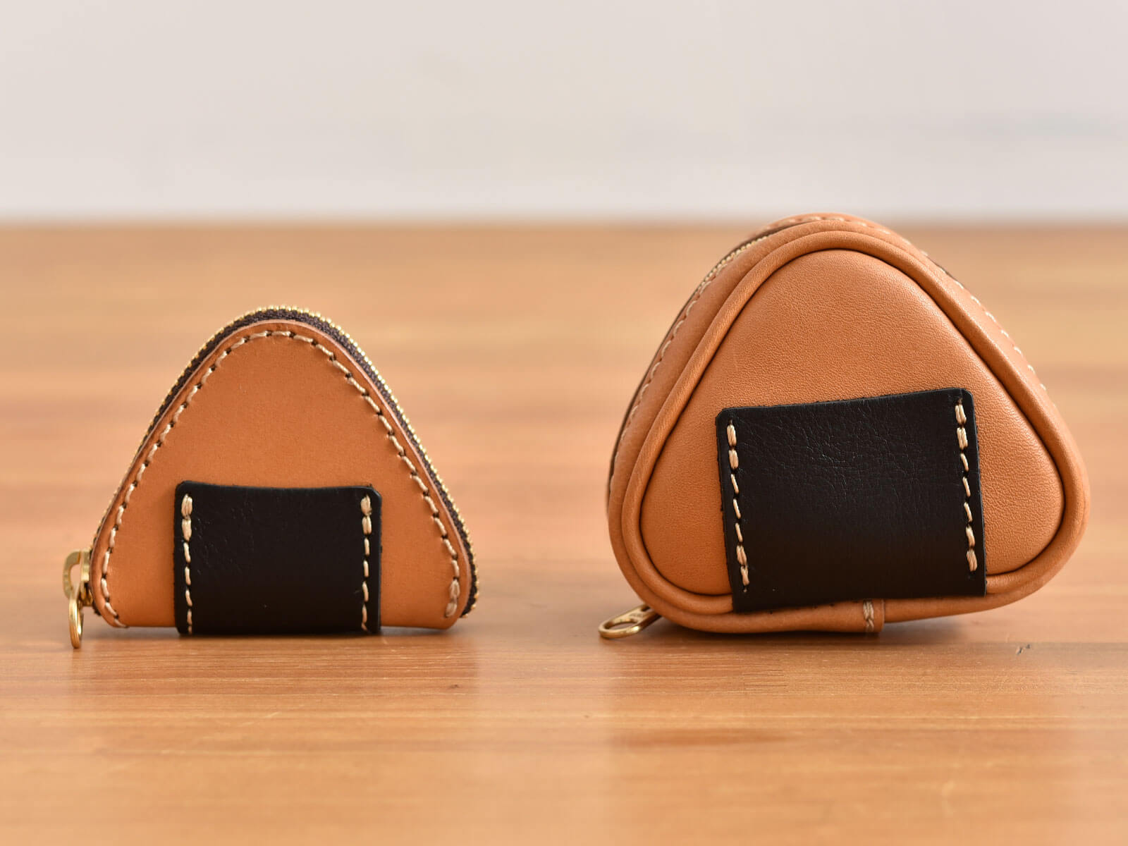 新作：おにぎりポーチ(KF-3)、おにぎりコインケース(KK-4)｜革鞄・革