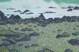 河合健二 絵画 日本画 「 樹容 」 近代日本美術 巨匠 風景画 です。