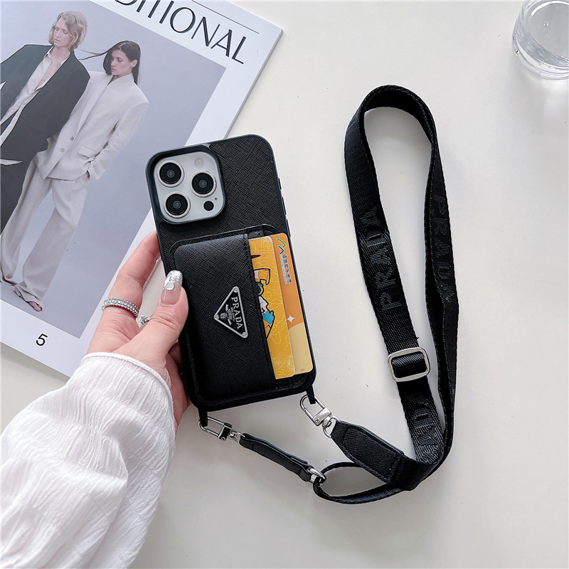 prada スマホケース iphone17/17pro ショルダー iphone16promax ケース