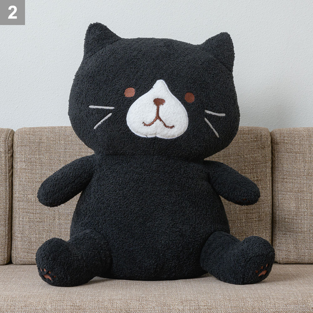 ふくふくにゃんこ ぽわぽわBIG抱きぐるみ（サバタ・クロスケ・しろ
