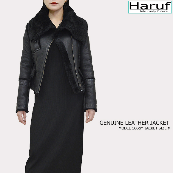 ムートンジャケット レザージャケット 革ジャン ライダースジャケット
