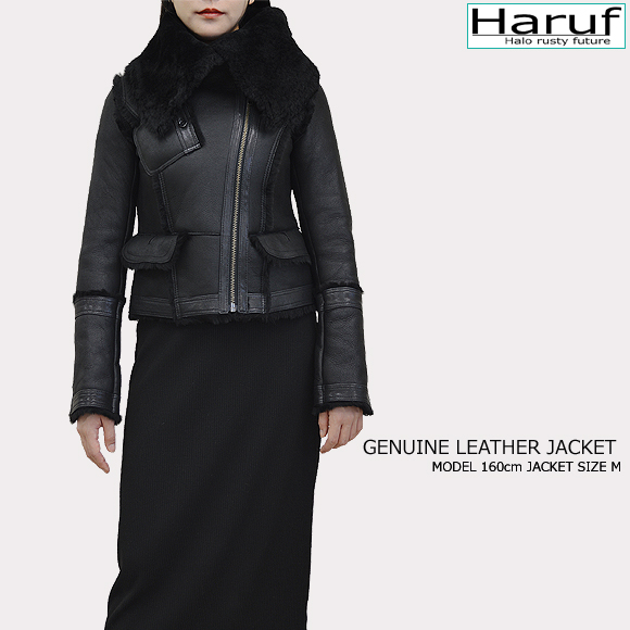 ムートンジャケット レザージャケット 革ジャン ライダースジャケット