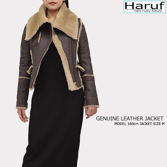 ムートンジャケット ライダースジャケット レザージャケット 革ジャン