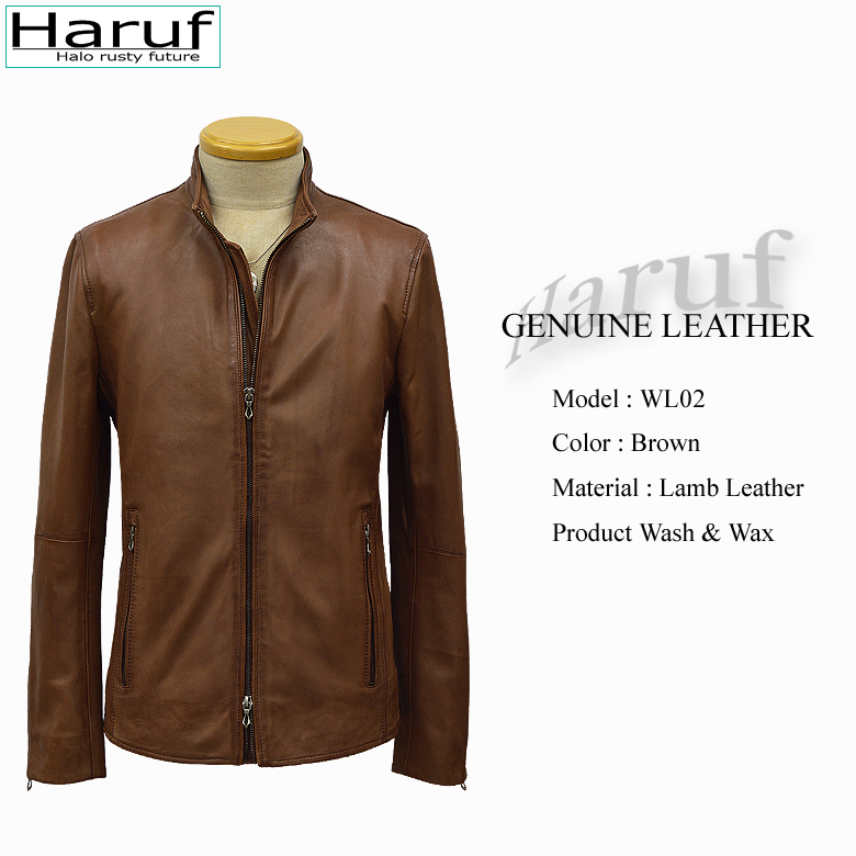 レザージャケット シングルライダース 革ジャン メンズ 本革 キャメル