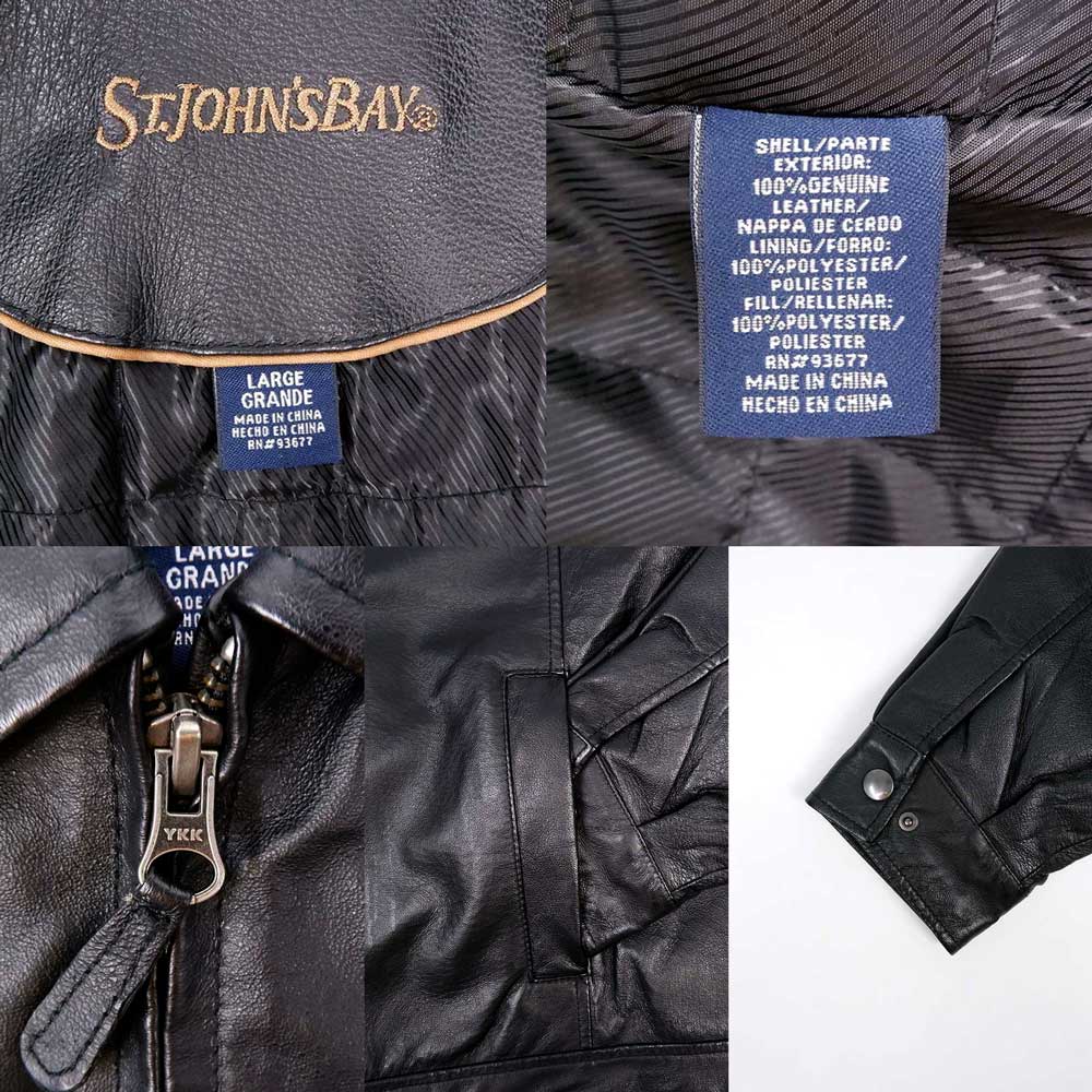 90's ST.JOHN'S BAY レザージャケットmot01093002403668｜VINTAGE