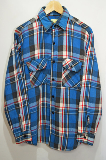 60-70's FIVE BROTHER ヘビーネルシャツ “青ベース” - used&vintage