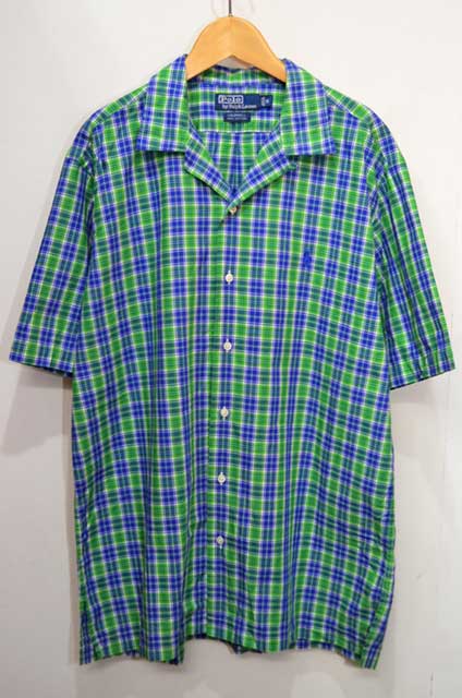 90's Polo Ralph Lauren S/S オープンカラーシャツ “CALDWELL