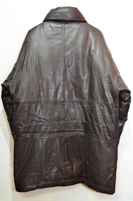 80-90's Eddie Bauer レザーダウンジャケット “黒タグ” - used&vintage