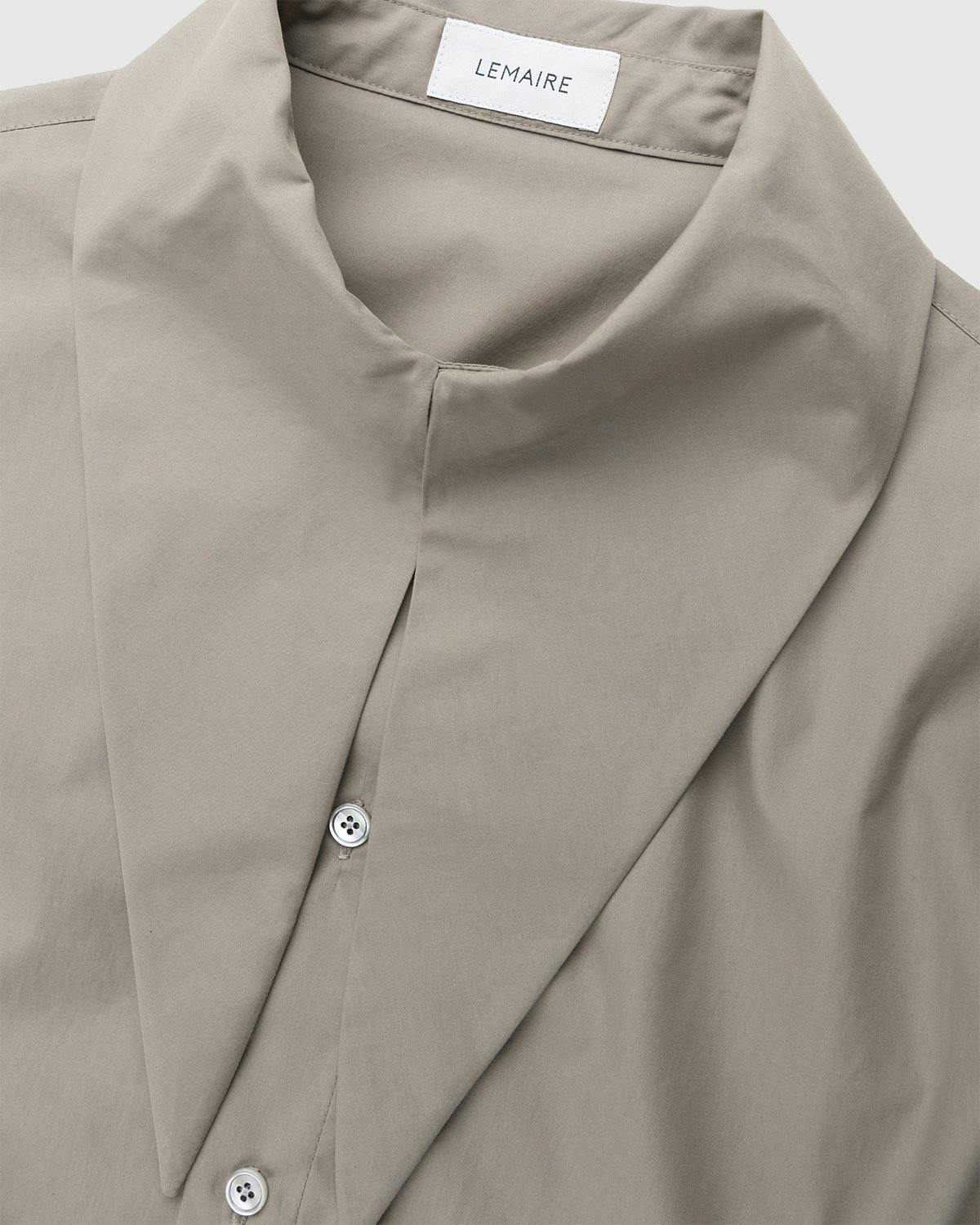 Lemaire – Tie Neck Shirt Greige