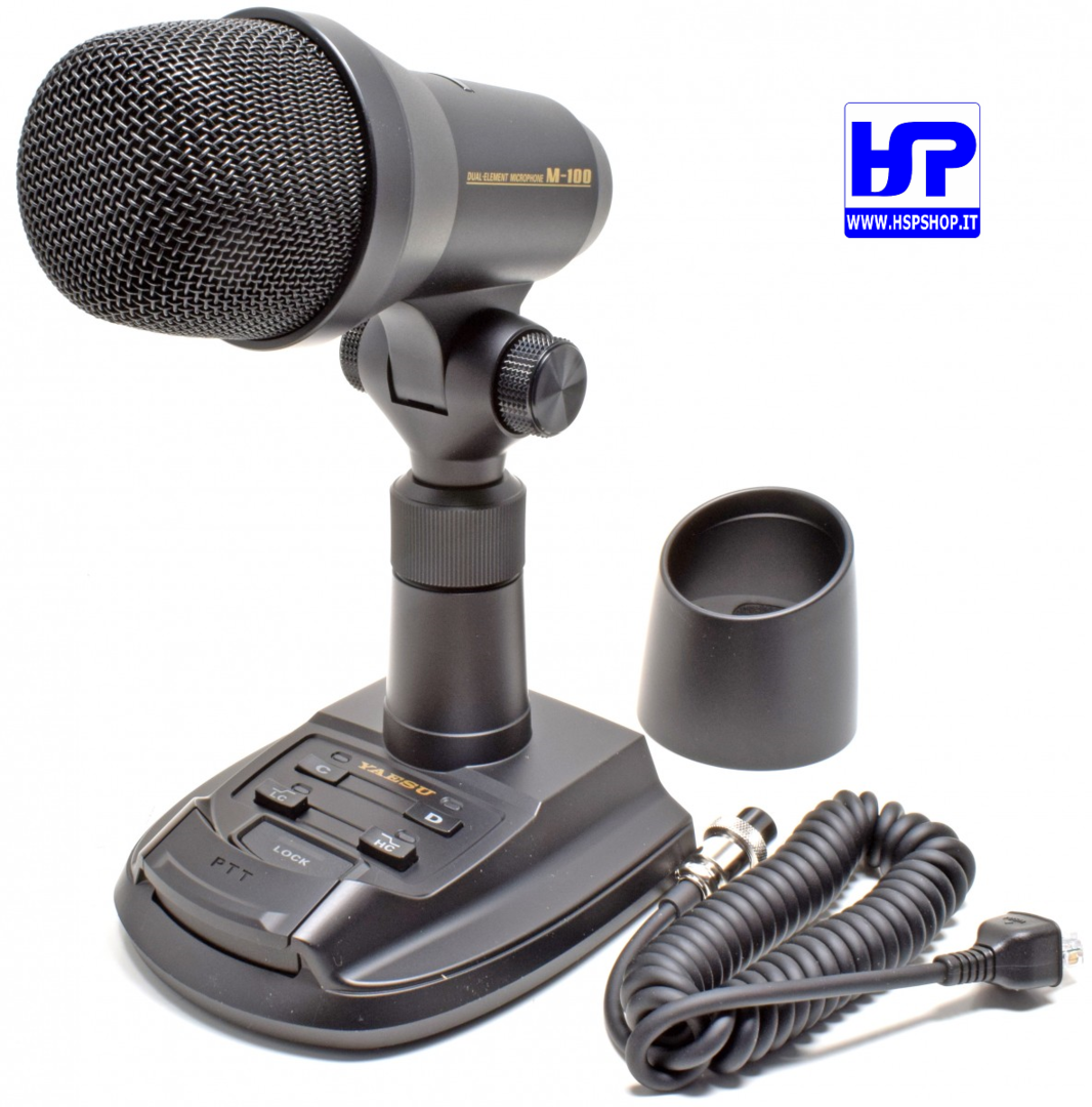 YAESU - M-100 - DOUBLE ELEMENT MICROPHONE - HardSoft Products