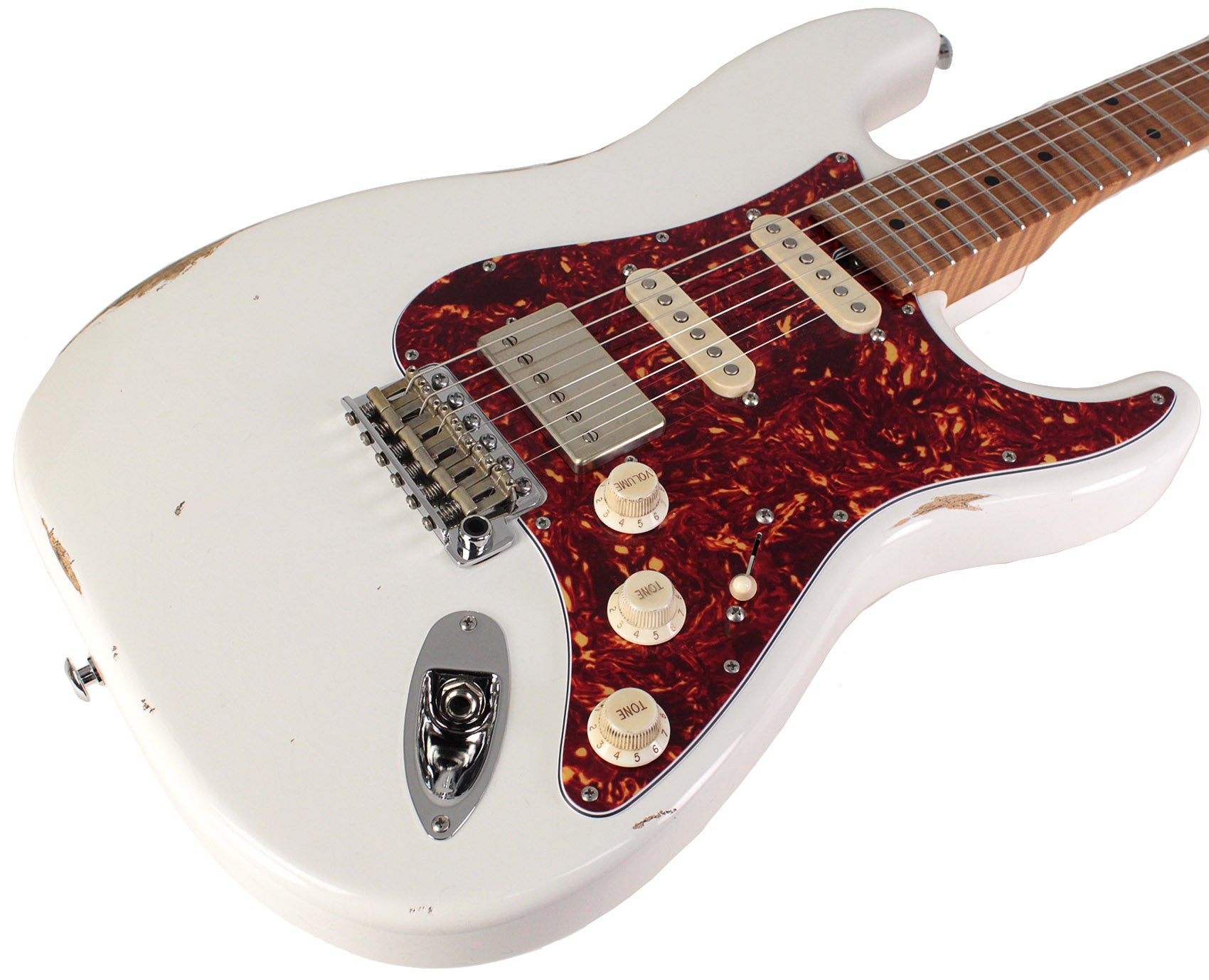 Suhr Select Classic S Antique HSS Guitar, Roasted Flamed Neck