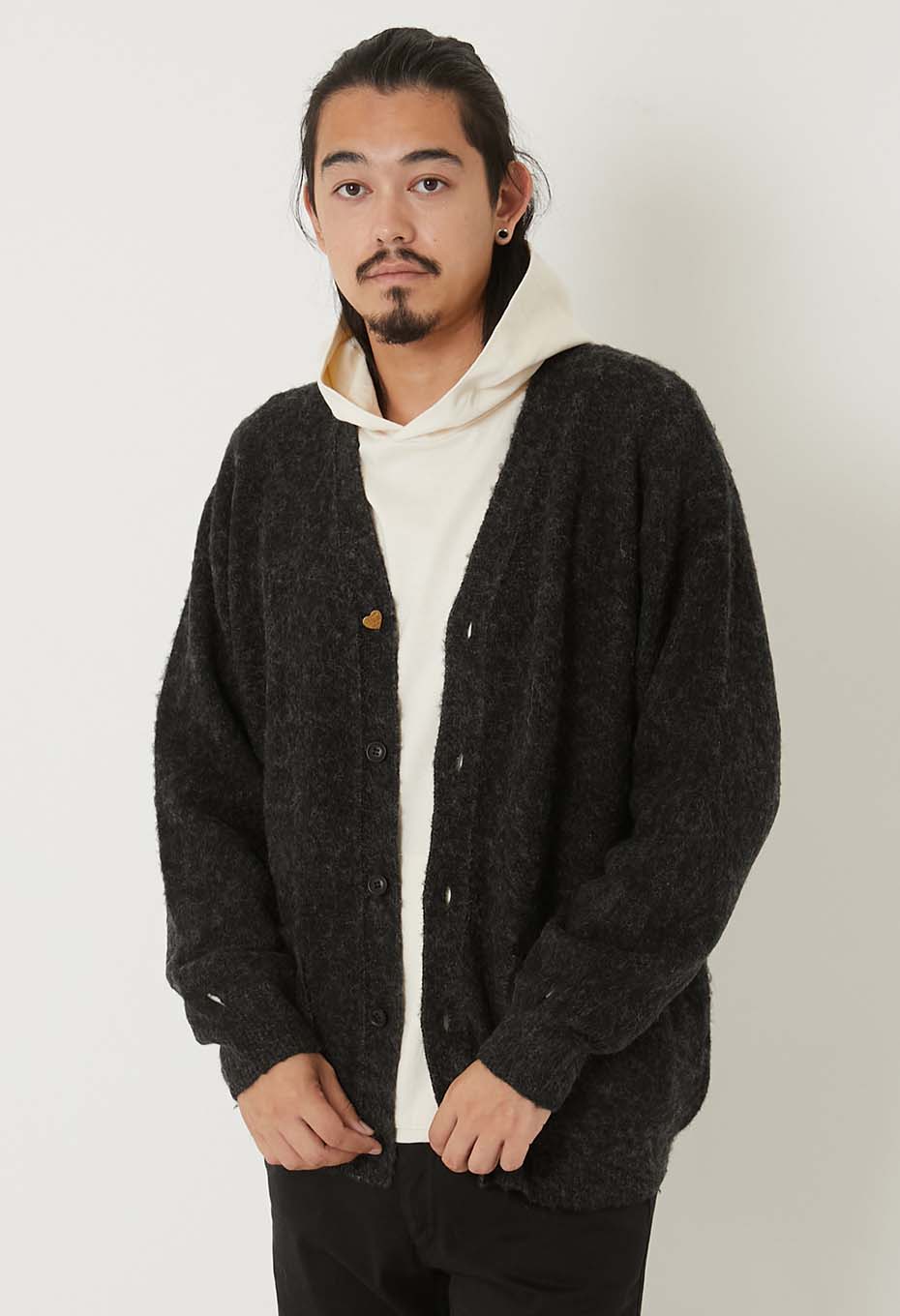 バイカラーモヘアカ ーディガン | HOLLYWOOD RANCH MARKET