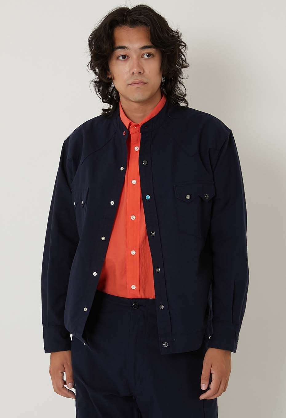 ヘビーオックス ノーカラーウエスタン シャツジャケット | HOLLYWOOD