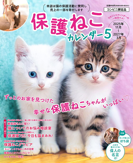 保護ねこカレンダー5（2025年11月〜2027年3月） | インテルフィン