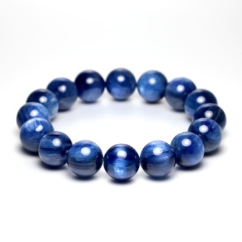 高品質++]ラブラドライトブレスレット（約10mm玉・鮮やかなブルー