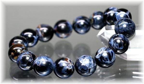 最高品質]ブルーピーターサイトブレスレット（約14.5mm玉） - 埼玉県