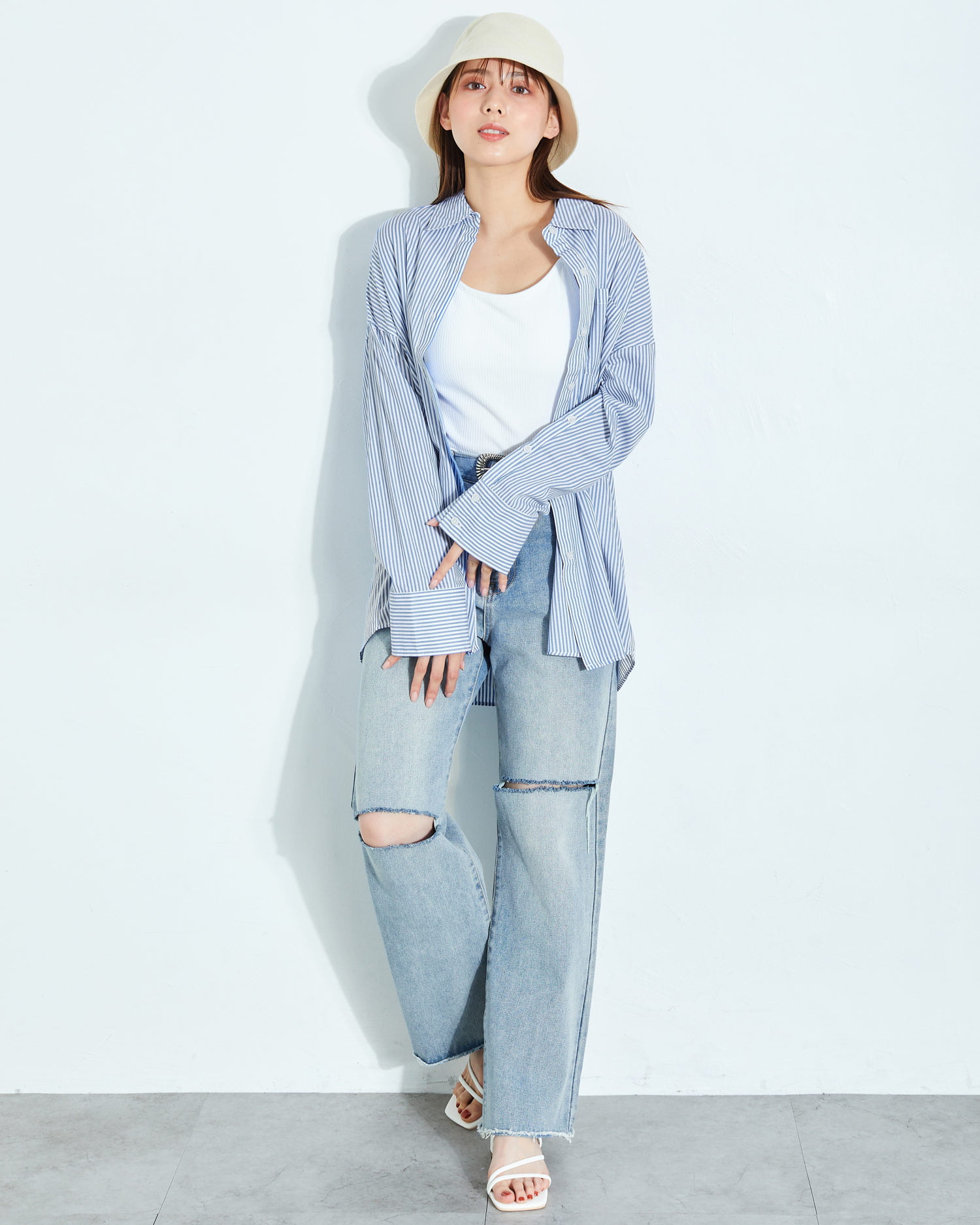 ニーカッティングデニムパンツ｜INGNI(イング) 公式通販｜INGNI STORE