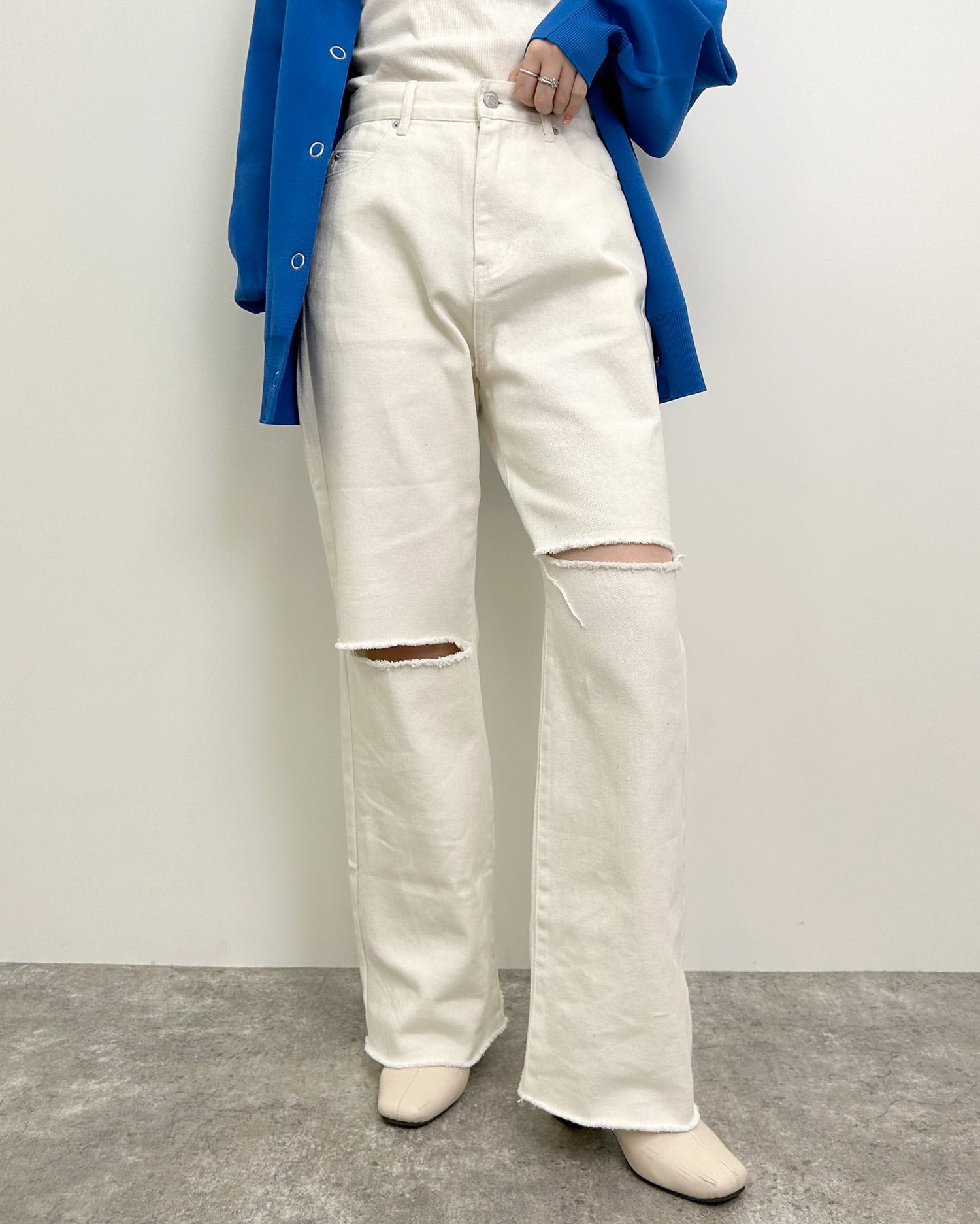 ニーカッティングデニムパンツ｜INGNI(イング) 公式通販｜INGNI STORE