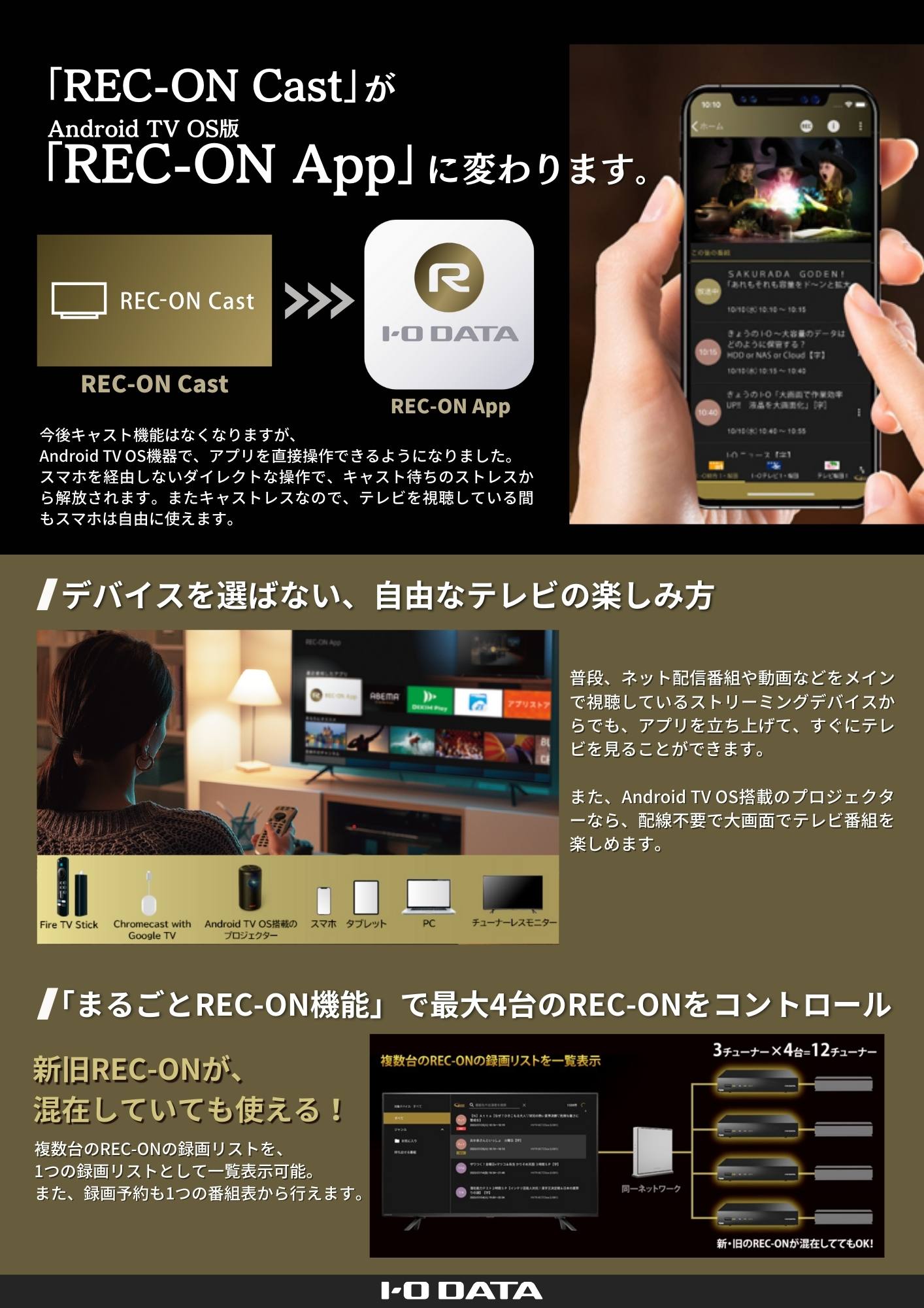 REC-ON（HVTR-BCTX3） | 地上・BS・110度CSデジタル放送対応録画テレビ