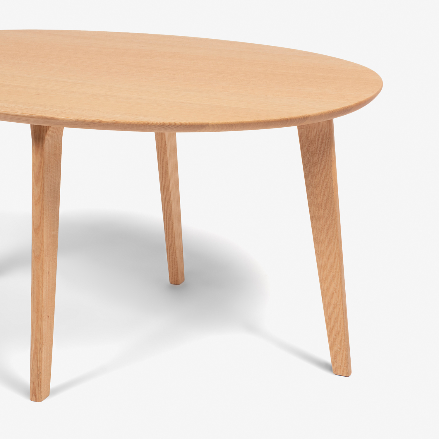 ダイニングテーブル(楕円)「Nソフィー」幅135cm オーク材NP色【受注