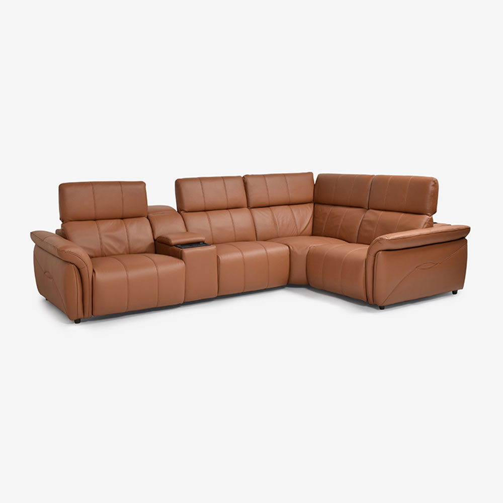 電動リクライニングコーナーソファ5点セット「L/S Motion 74（エルエス