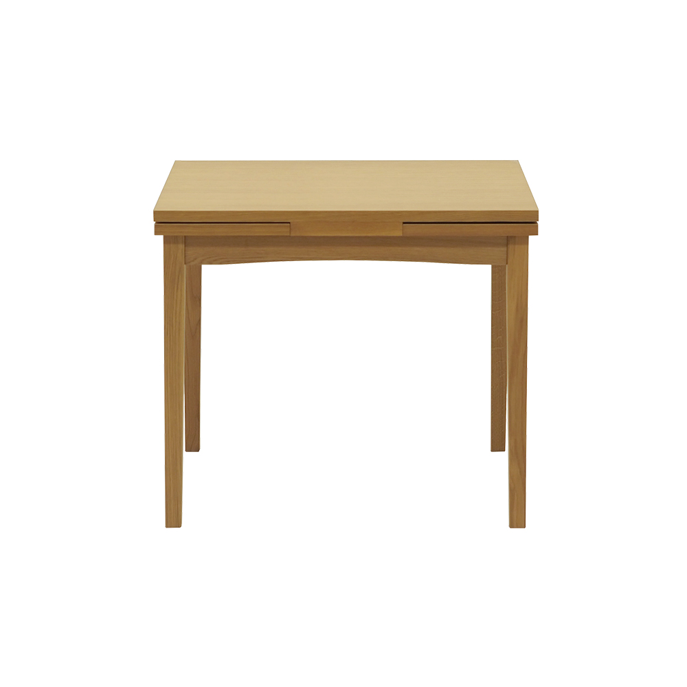 伸長式ダイニングテーブル「フラン」幅120-156cm オーク材ホワイト