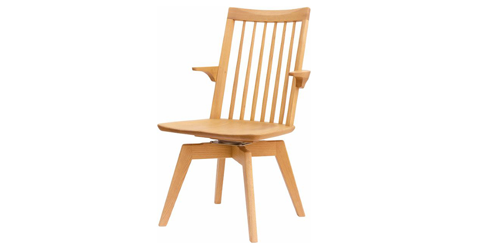 浜本工芸 ダイニングチェア「DA-3950・3953・3954・3958-MR」肘付き