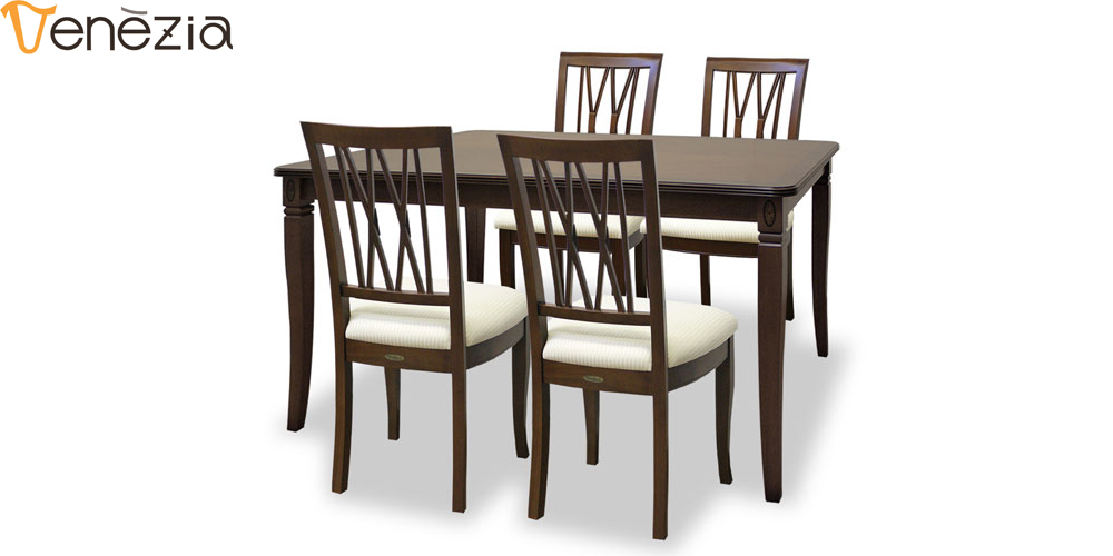 ダイニングテーブル「ベネチア」マホガニー材 全3サイズ | 【公式