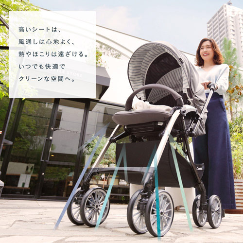 販売 コンビ ホワイトレーベル アンブレッタ 4キャス エッグショック