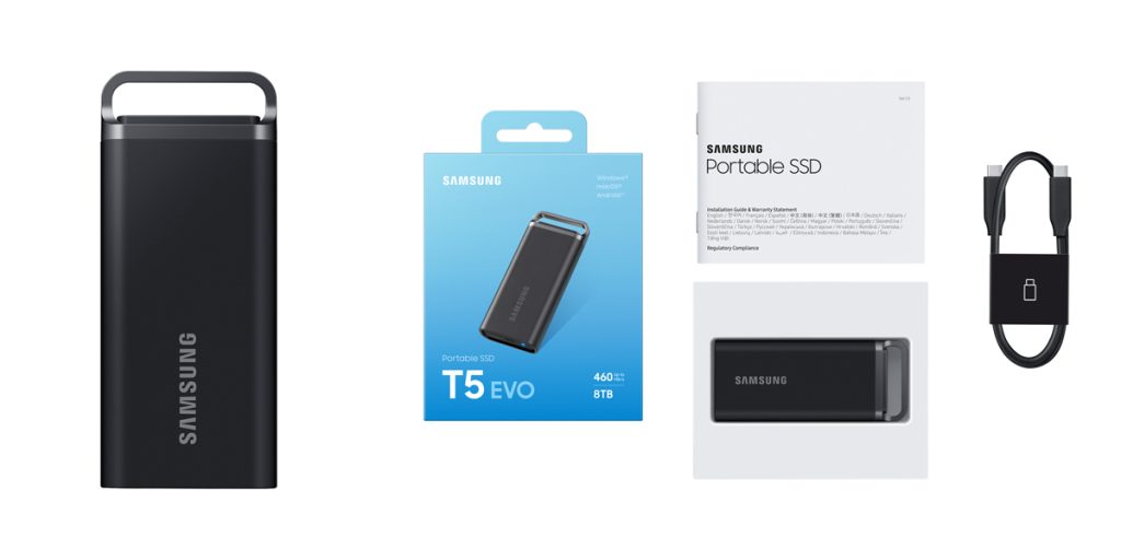 コンパクト設計で最大容量8TBの「Samsung Portable SSD T5 EVO」を12月